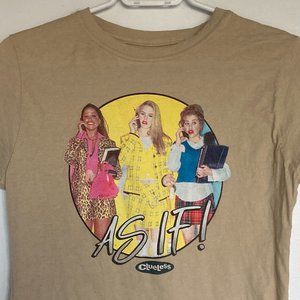 Clueless T-shirt - RARE! Brown, graphic, AS IF!